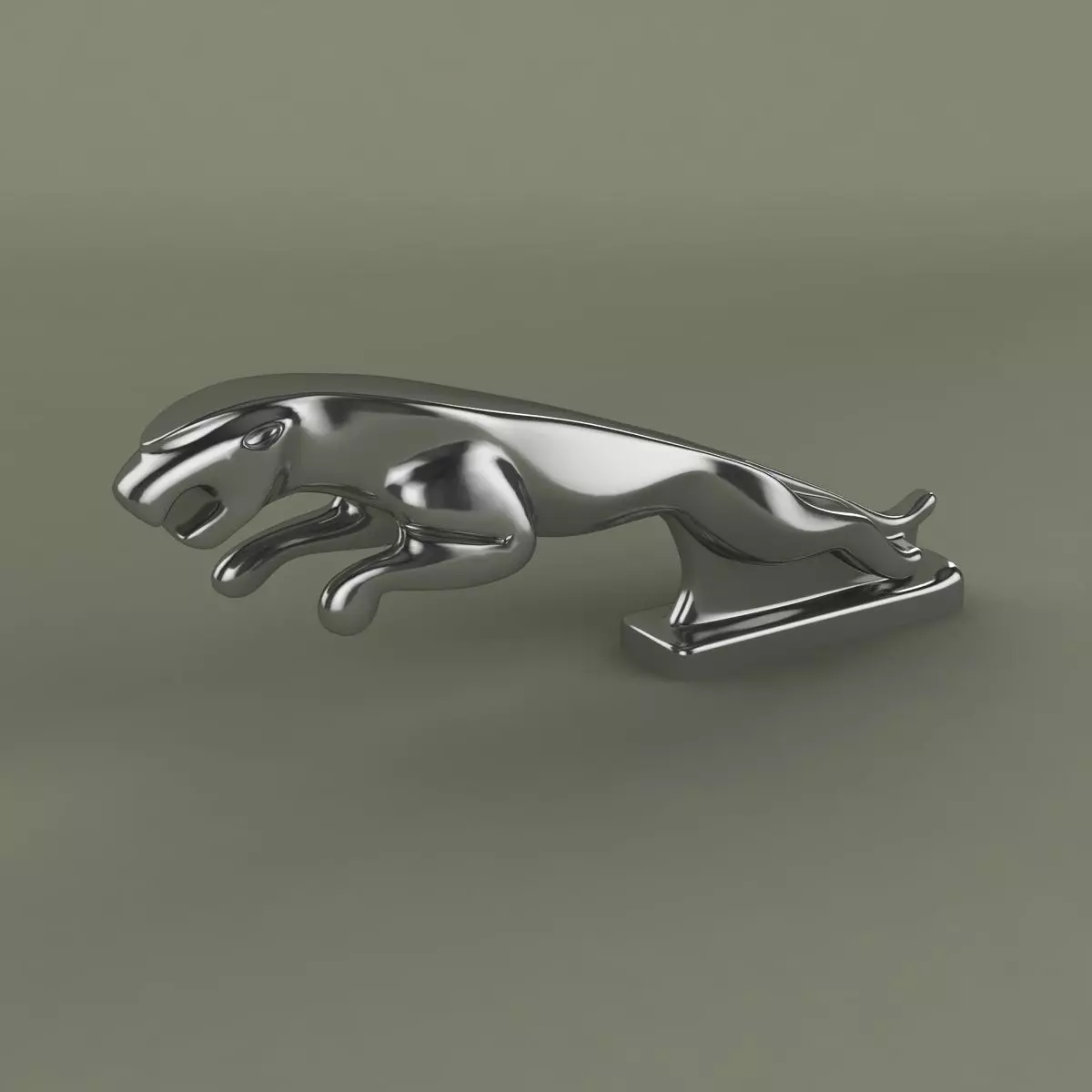 Jaguar mascot 3D model_0
