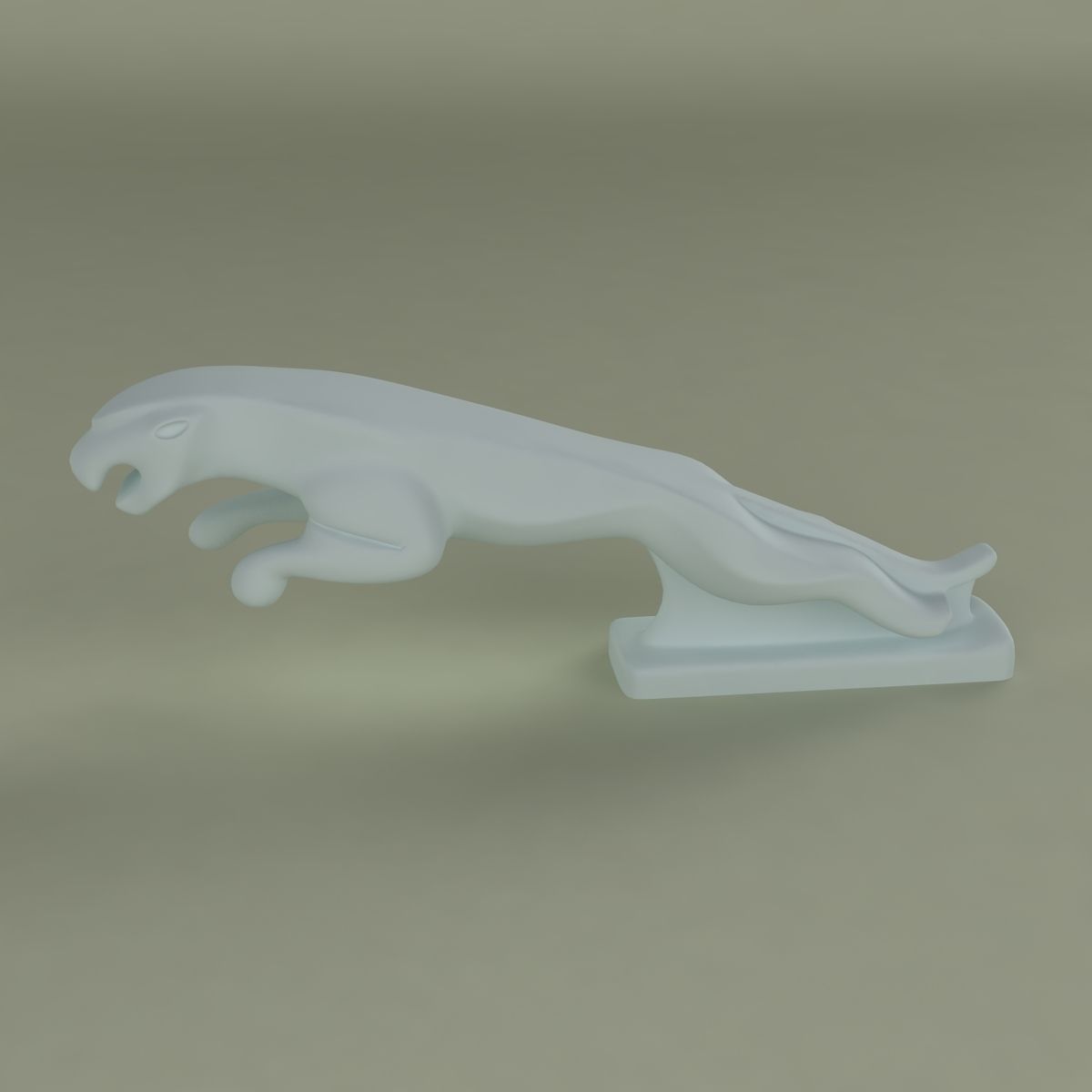 Jaguar mascot 3D model_4