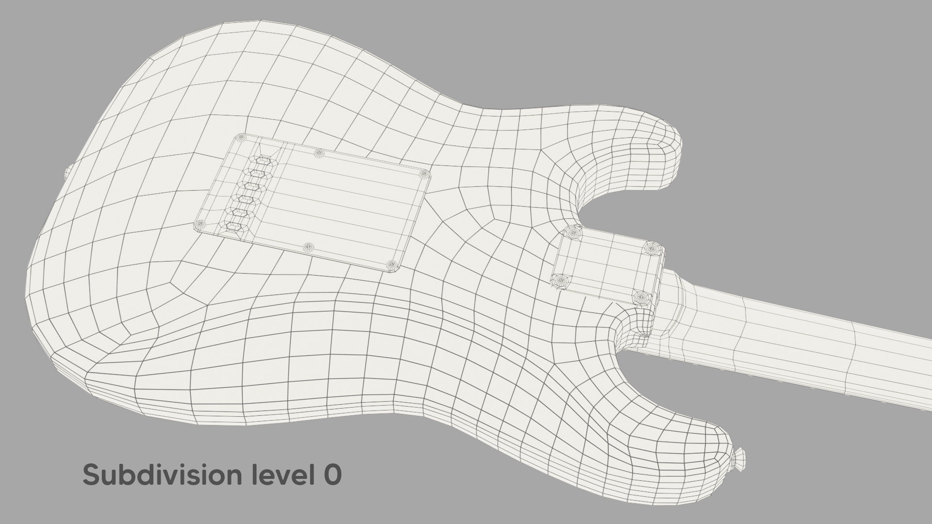 Fender Stratocaster Electric Guitar 3D model_12