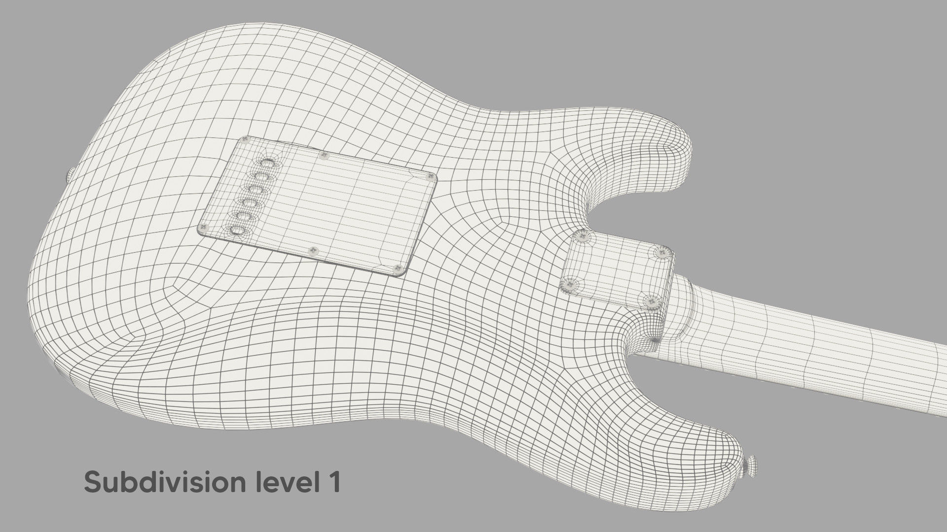 Fender Stratocaster Electric Guitar 3D model_13
