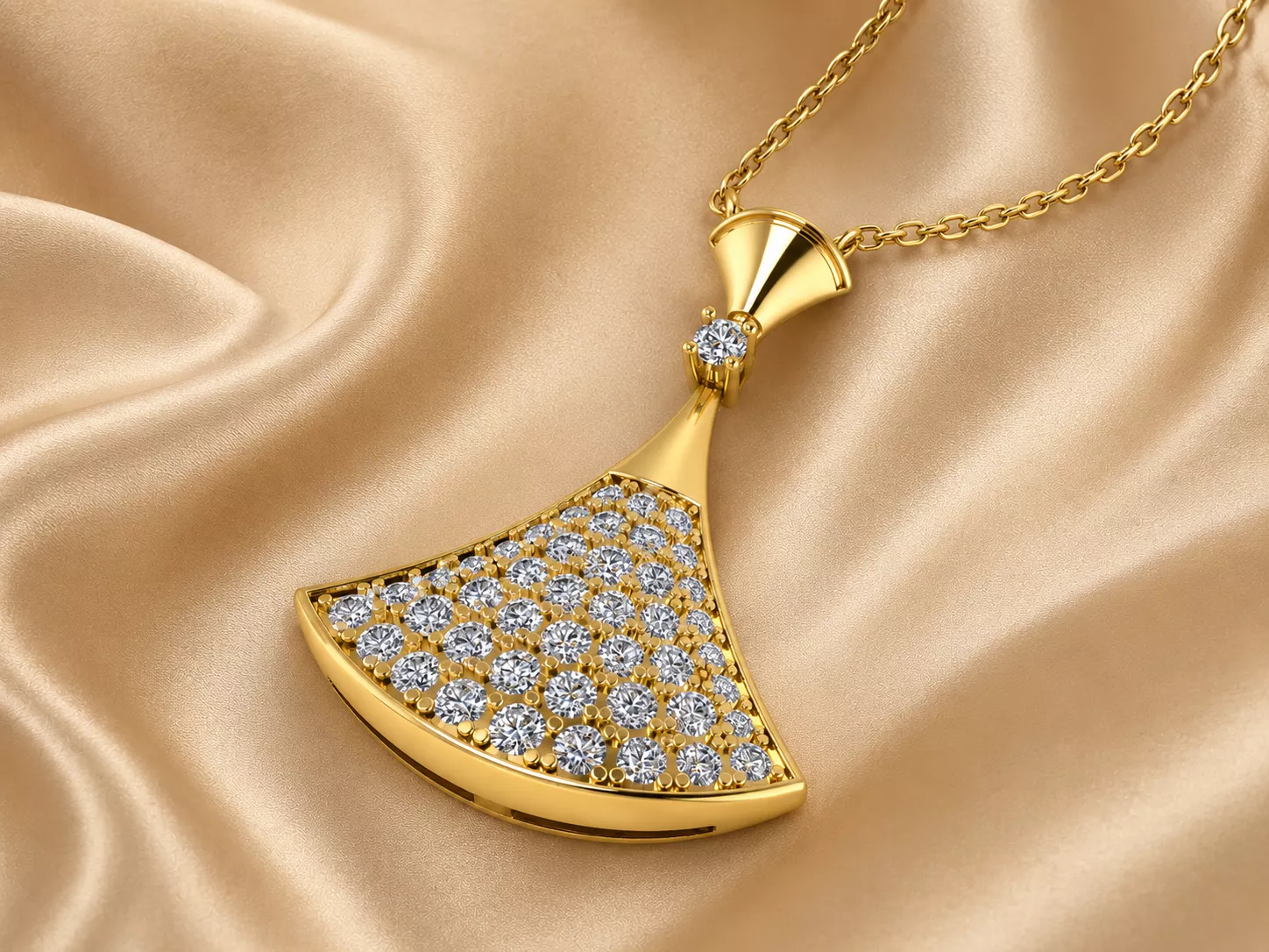 Dream Necklace Jewelry Gold 3D print model