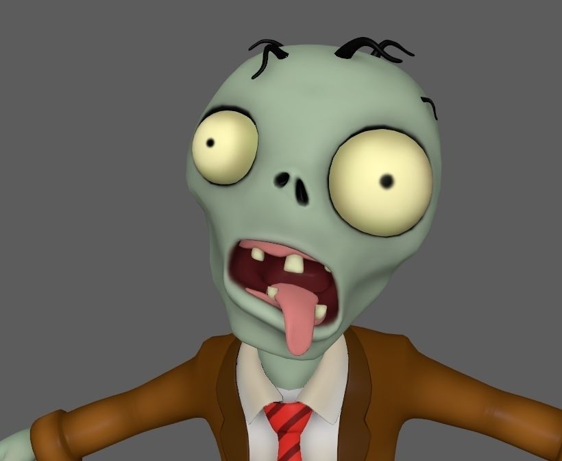 Stylized Zombie Character Rigged Animated Low-poly 3D model_10