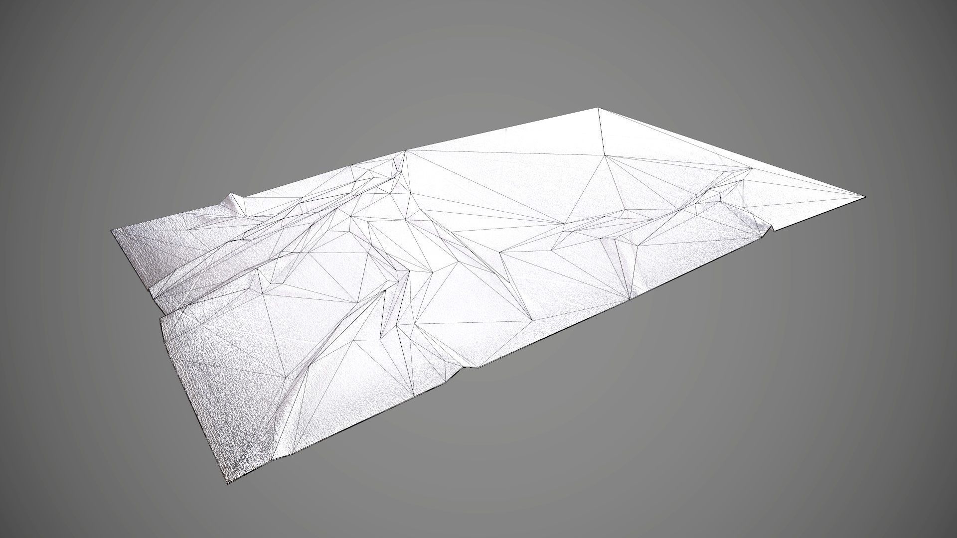 Low poly carpet 1 PBR rug with triangles Low-poly 3D model_2