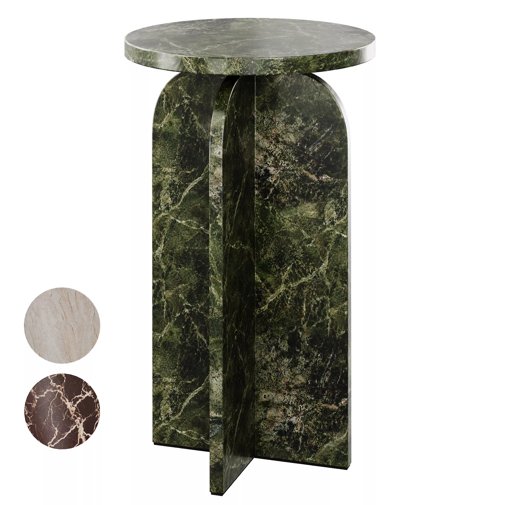 Graham marble bedside table by Sklum 3D model