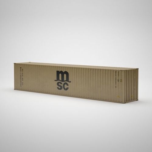Cargo Container - MSC - Contenedor de carga 3D model