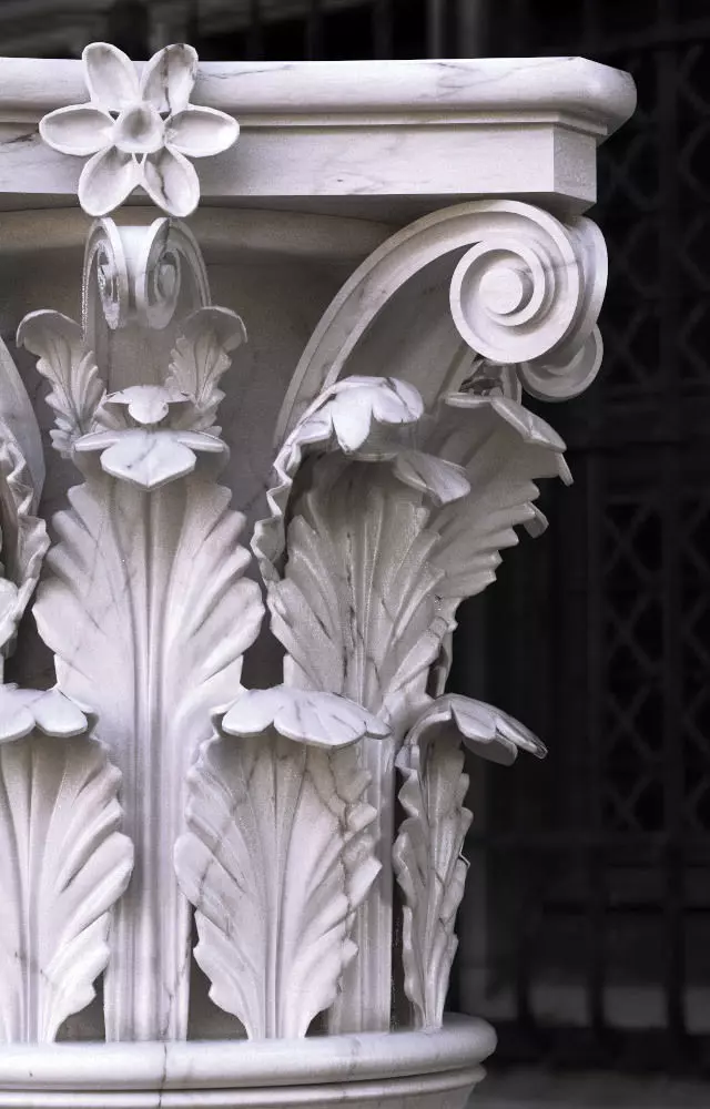 Classic column Corinthian high poly 3D model_0