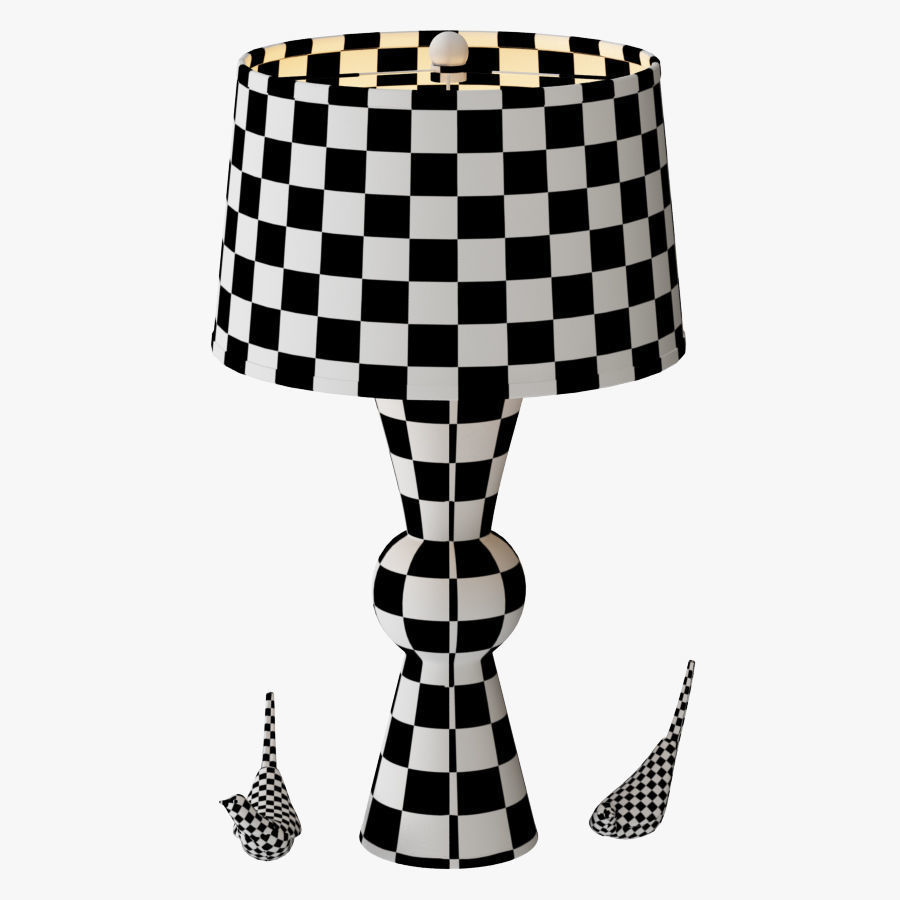 Upbeat table lamp 3D model_4