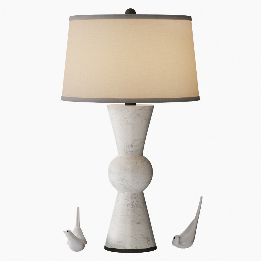 Upbeat table lamp 3D model_1