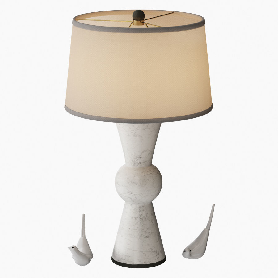 Upbeat table lamp 3D model_2