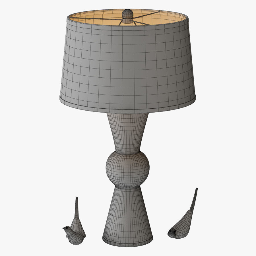 Upbeat table lamp 3D model_3