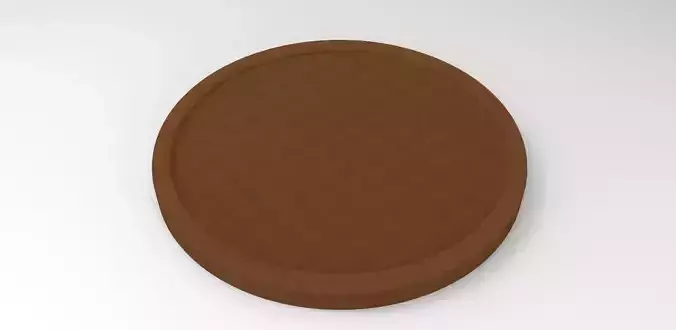 Button oval plate 3D print model