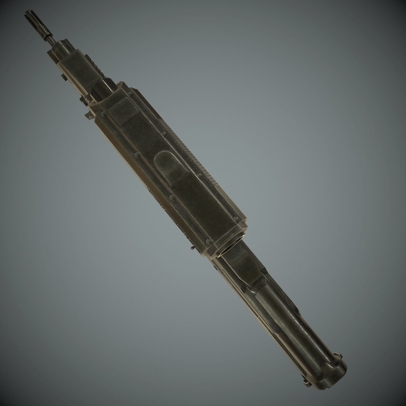 XM29 OICW Low-poly 3D model_5