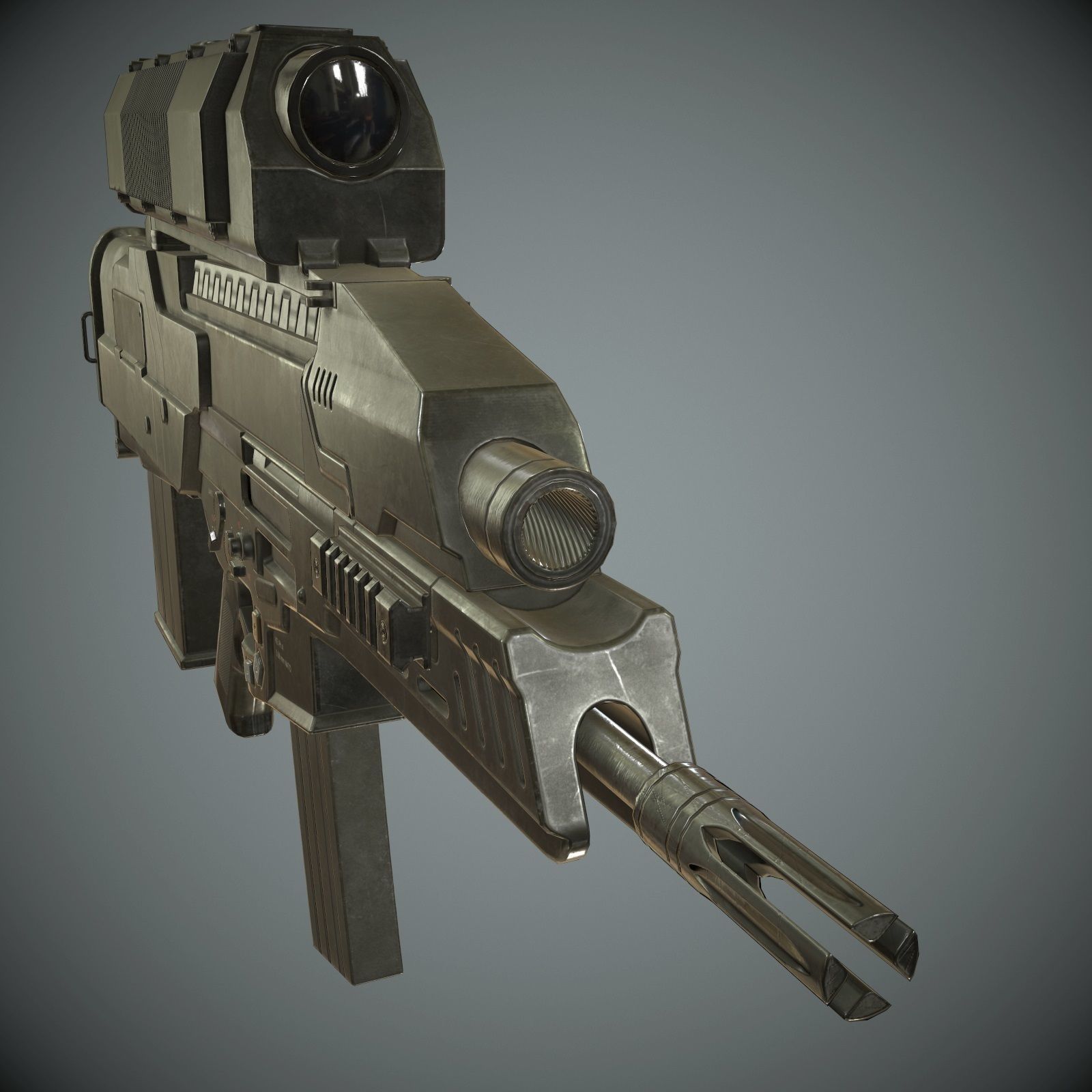 XM29 OICW Low-poly 3D model_15