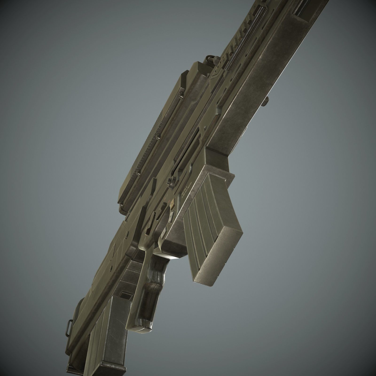 XM29 OICW Low-poly 3D model_14