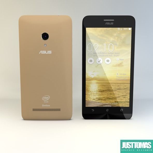 Asus Zenfone 5 Low-poly 3D model_1