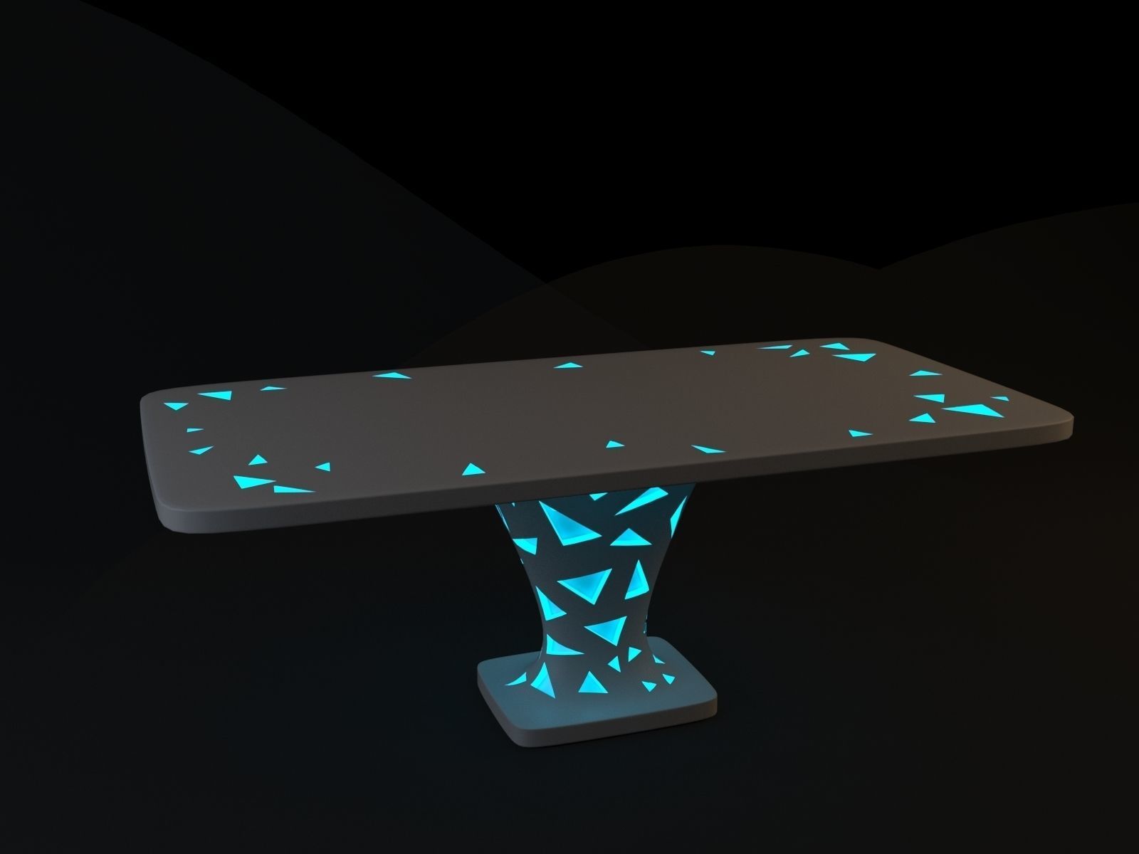 Modern Table 3D model_5