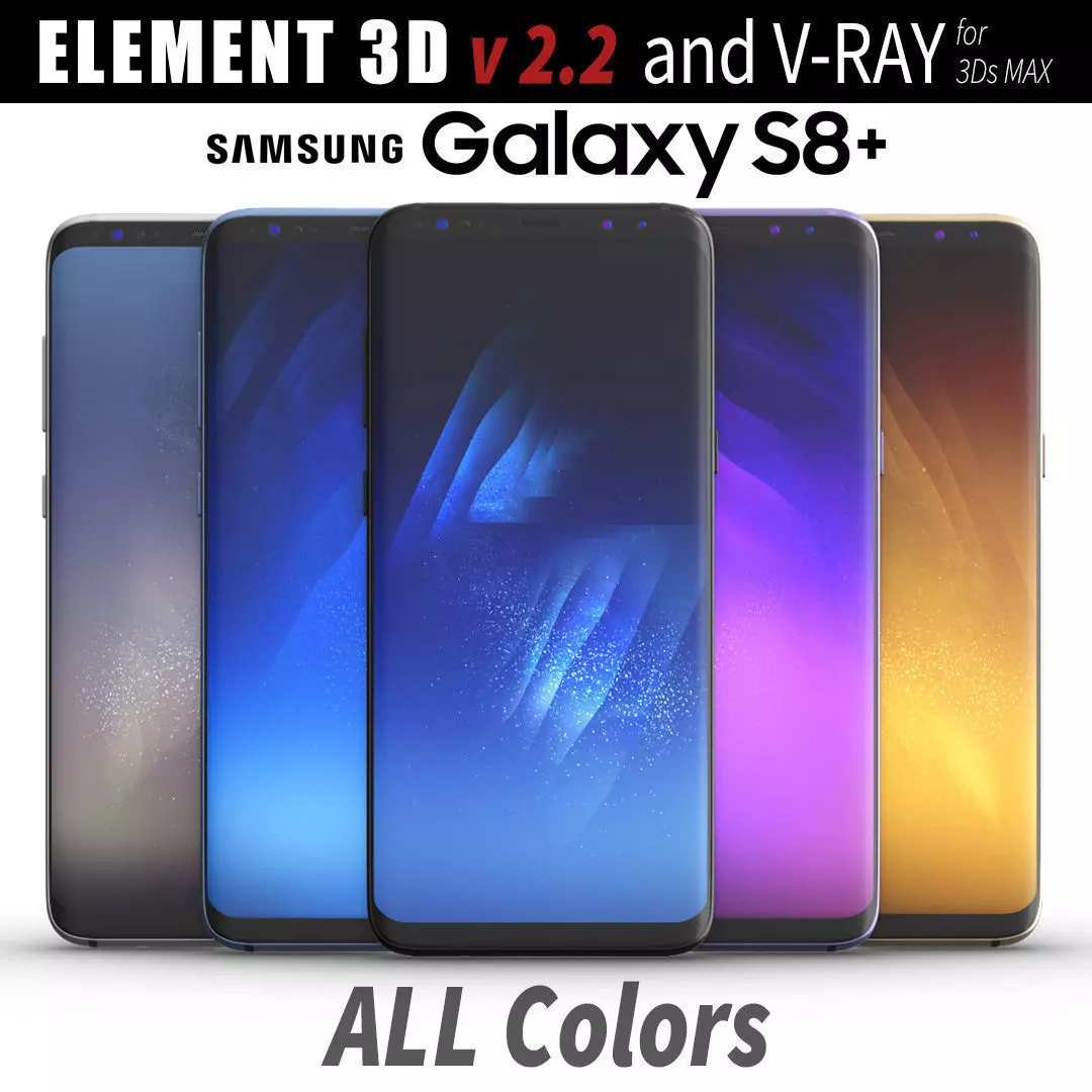 Samsung Galaxy S8 PLUS ALL Colors 3D model_0