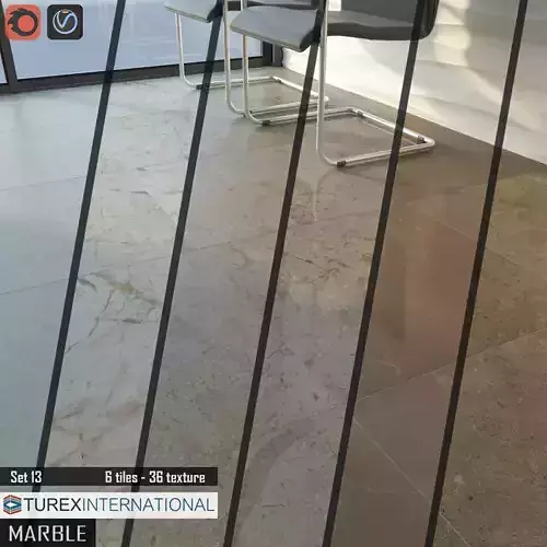 TUREX INTERNATIONAL Marble Tiles Set