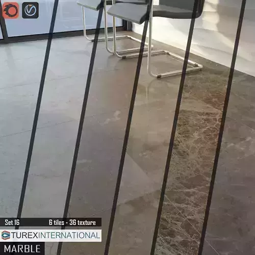 TUREX INTERNATIONAL Marble Tiles Set