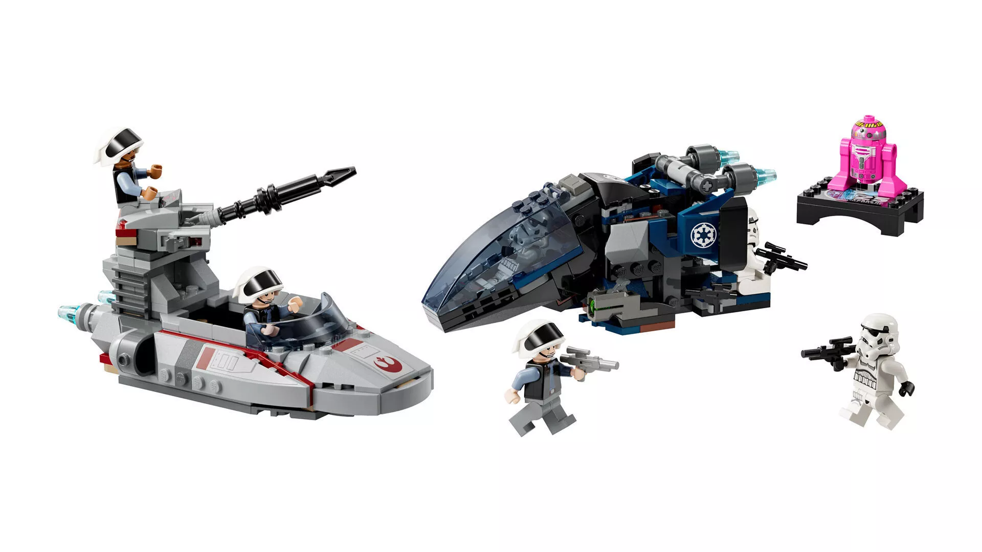 TwindBricks3D - 40755 Imperial Dropship vs Rebel Scout Speeder 3D print model