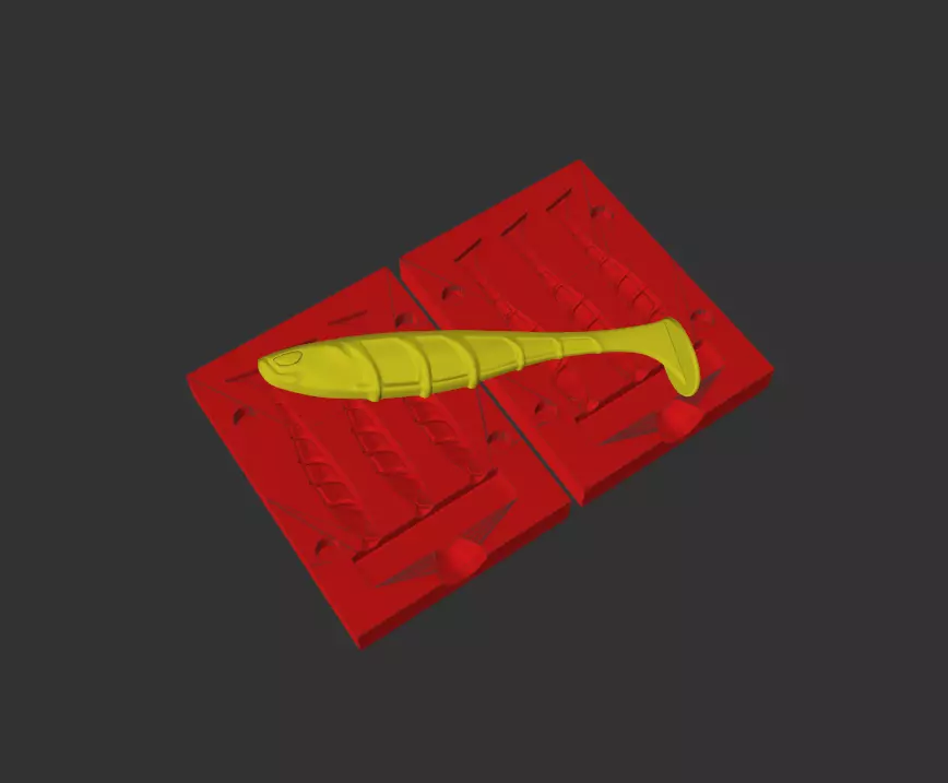 NAYS Venom 75mm -Injection Mold -FDM Optimized 3 -Cavity 3D print model