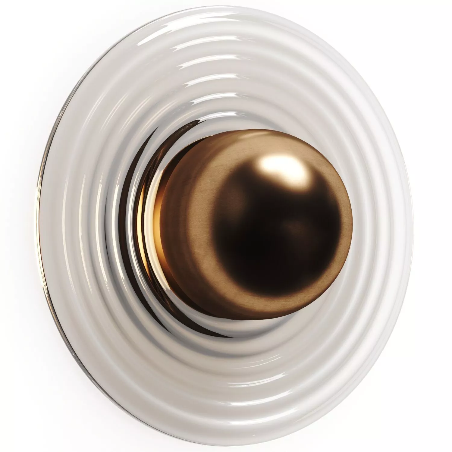 CB2 Turno Cast Glass Wall Lamp 3D model