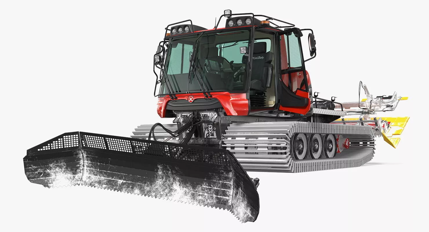 PISTENBULLY 100 Snowcat Rigged 3D model