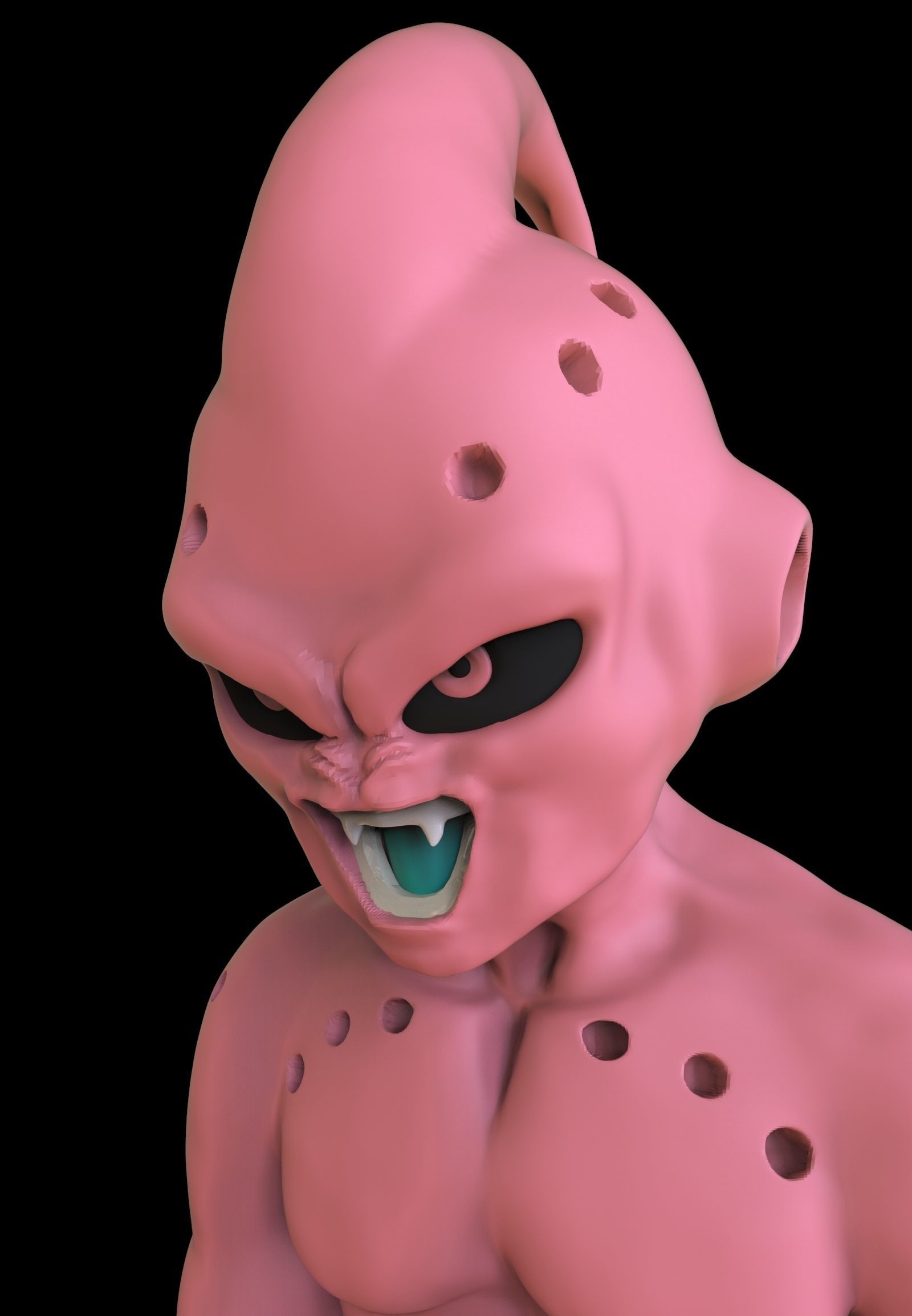Buu-Half body 3D print model_2