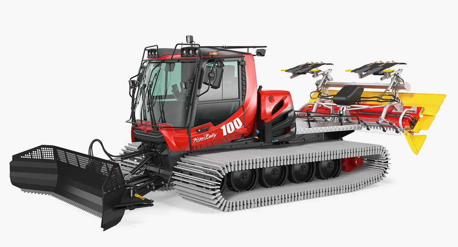Snowcat PISTENBULLY 100 Clean Rigged 3D model