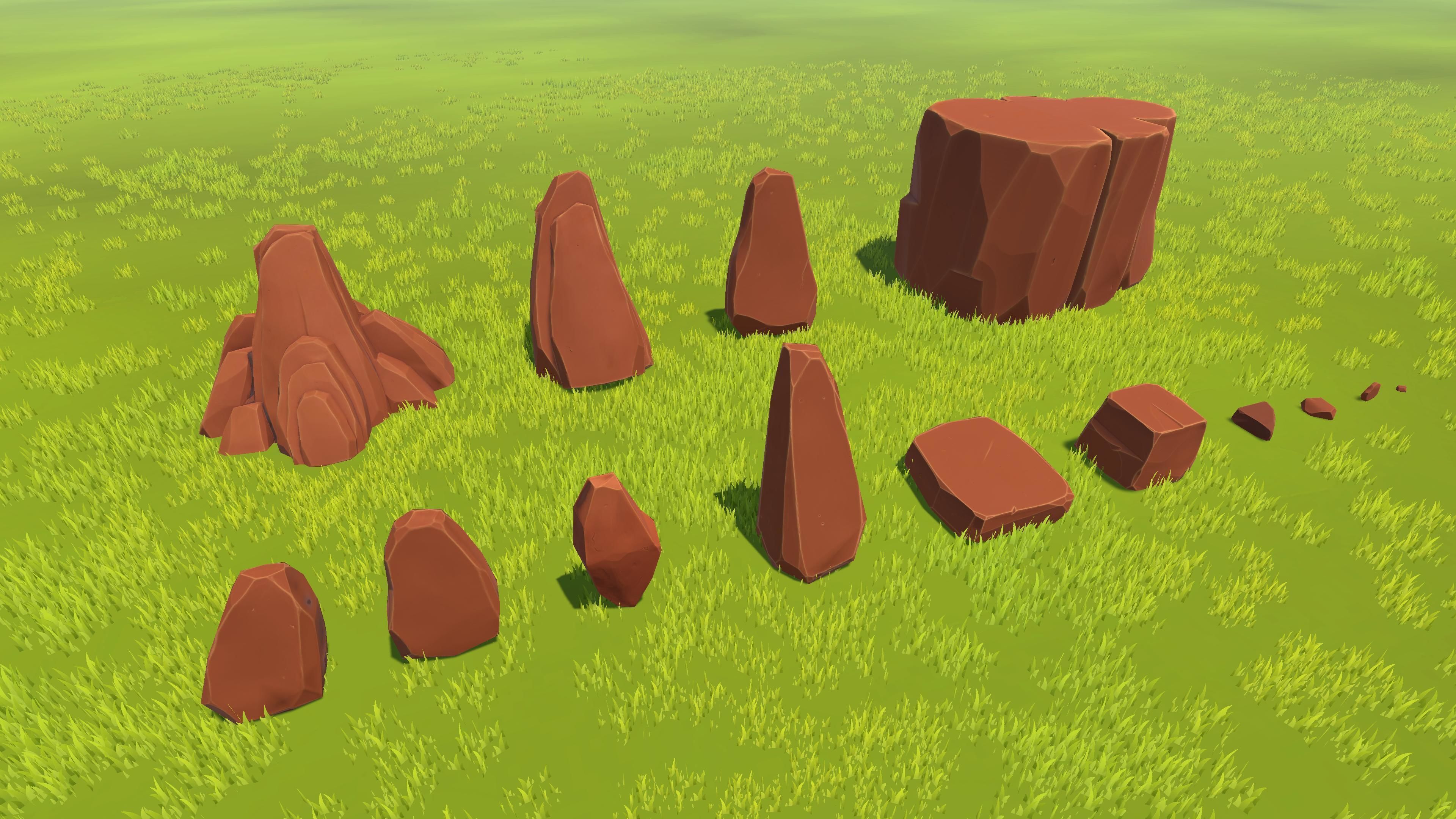 CB Stylized Rock Pack Low-poly 3D model_2