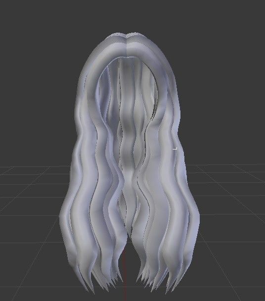 Blush Female hair style 3d rigged 3D model 3D model 3D model_1