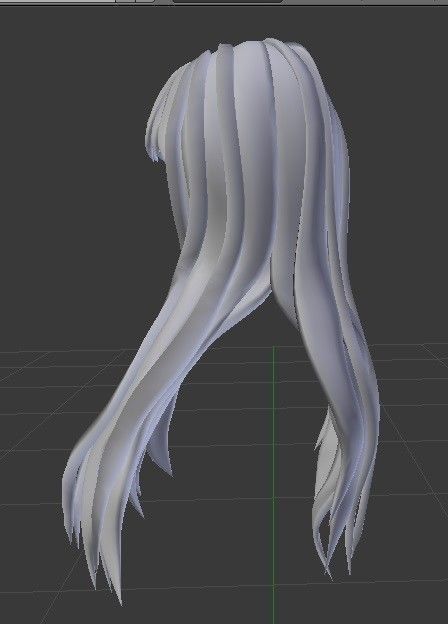 Bonnie Female hair style 3d rigged 3D model 3D model 3D model_2