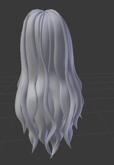 Bonnie Female hair style 3d rigged 3D model 3D model 3D model_4