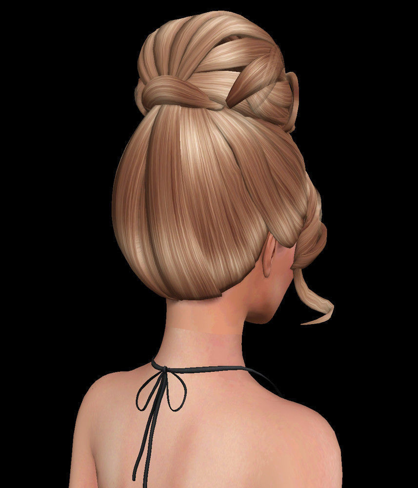Carrie Female hair style 3d rigged 3D model 3D model 3D model_2