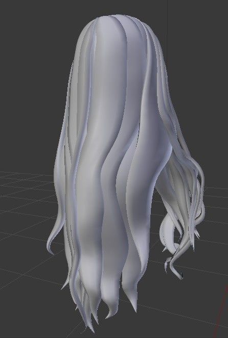 Chica Female hair style 3d rigged 3D model 3D model 3D model_2