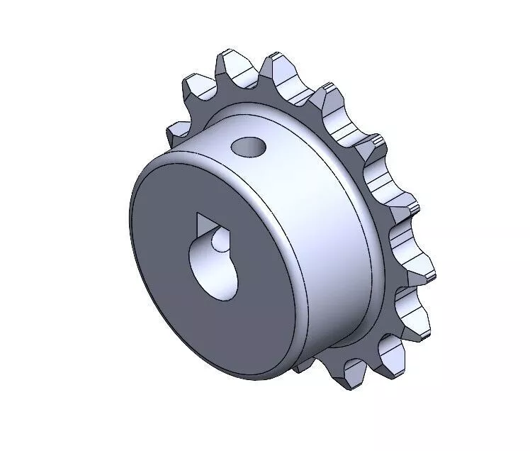 Roller Chain Sprocket 35B 15 Teeth- Type B Hub 3D model