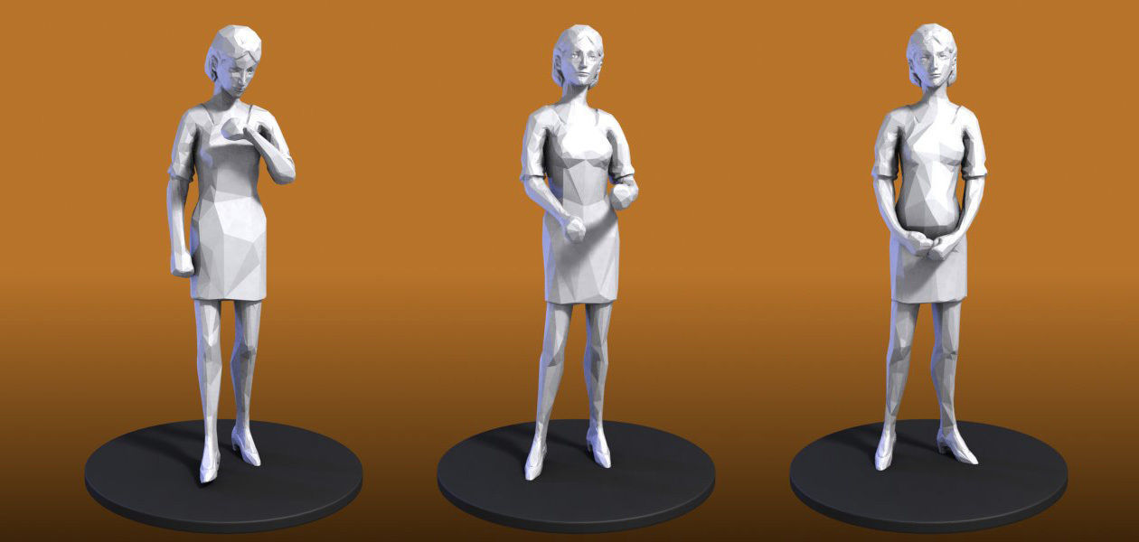 People Figures 3D model_5