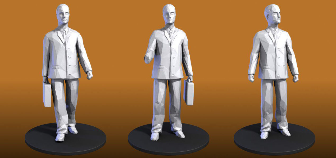 People Figures 3D model_8