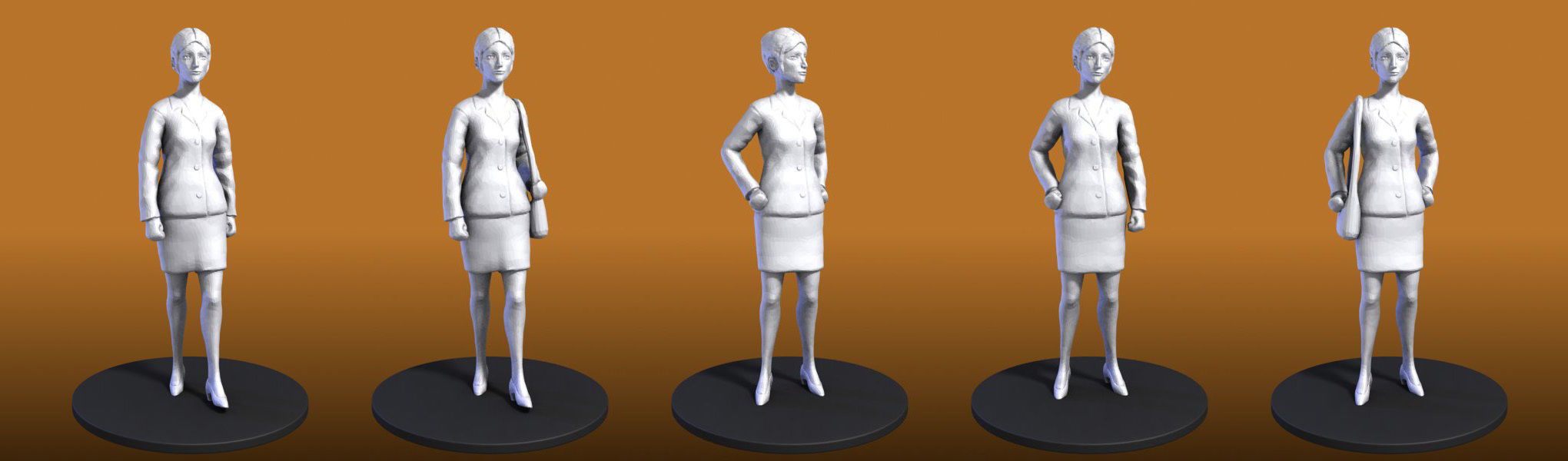 People Figures 3D model_10