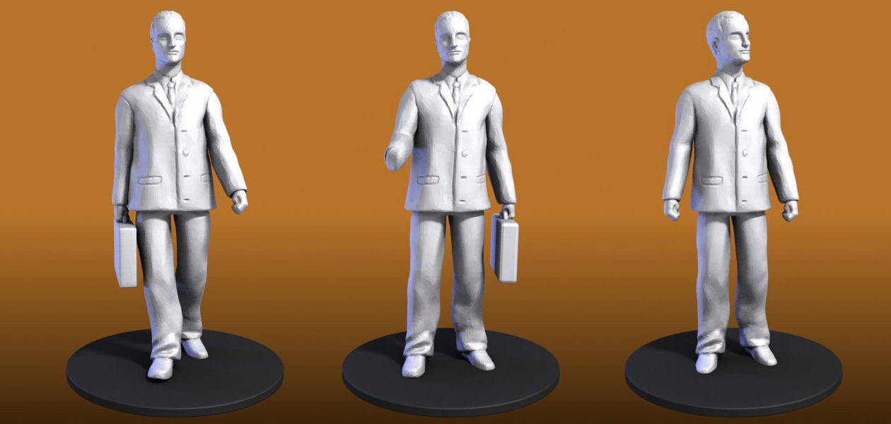People Figures 3D model_9