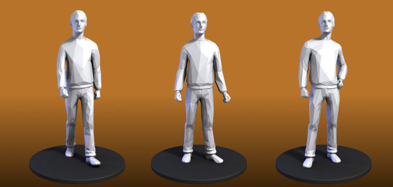 People Figures 3D model_7