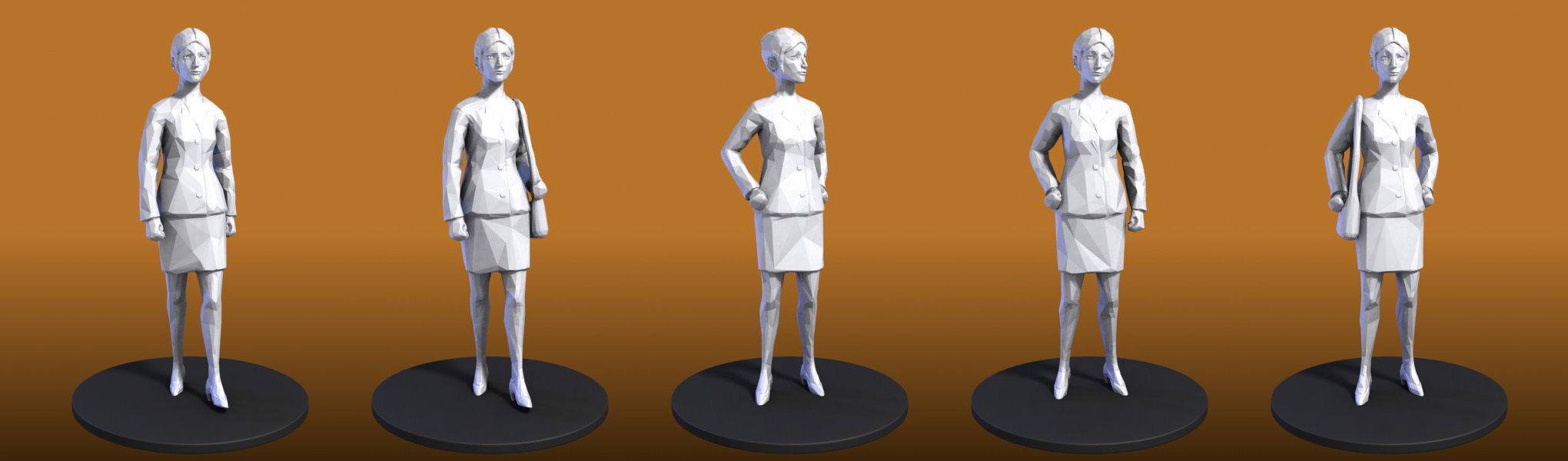 People Figures 3D model_11