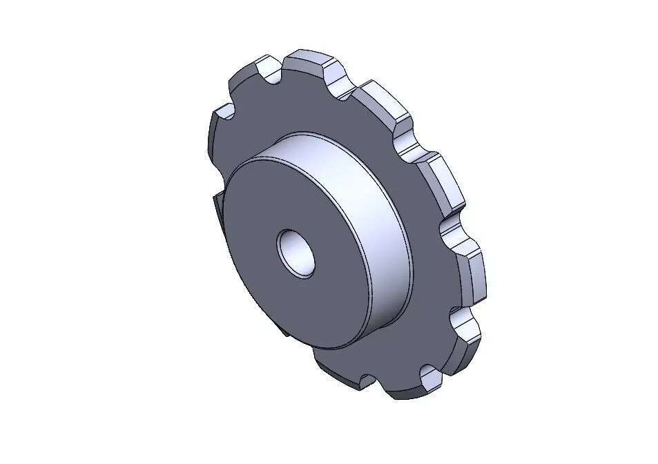 Sprocket ANSI C2080B 11 Teeth - Type B Hub 3D model
