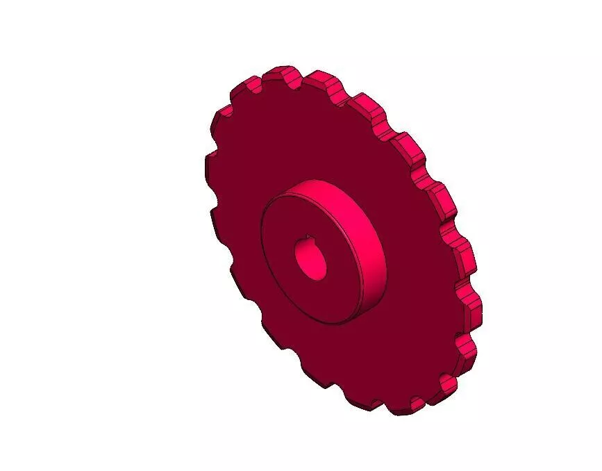Sprocket ANSI C188C 18 Teeth - Type C Hub 3D model