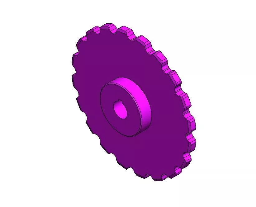 Sprocket ANSI C188C 20 Teeth - Type C Hub 3D model