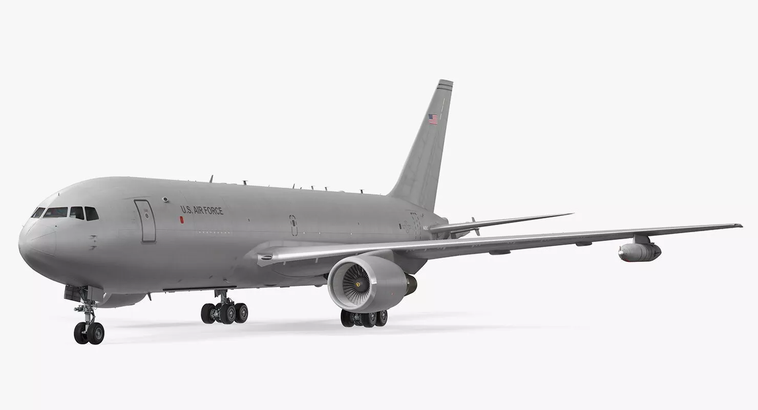 Boeing KC46 Pegasus Military Refueling Aircraft Rigged 3D model