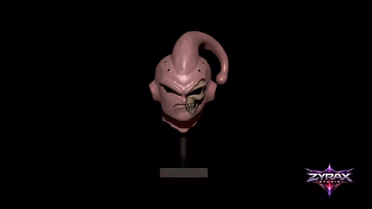 Majin Buu Head STL Dragon Ball Z Sculpture 3D Print Model 3D print model