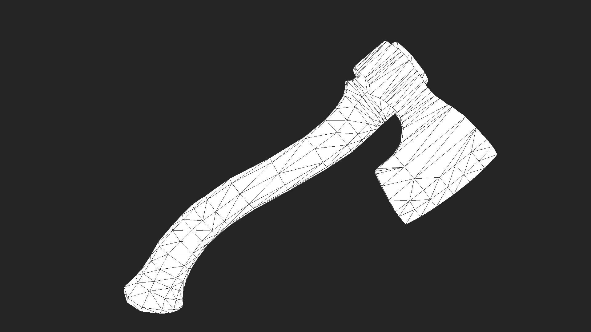 Forest Hatchet PBR Low-poly 3D model_4