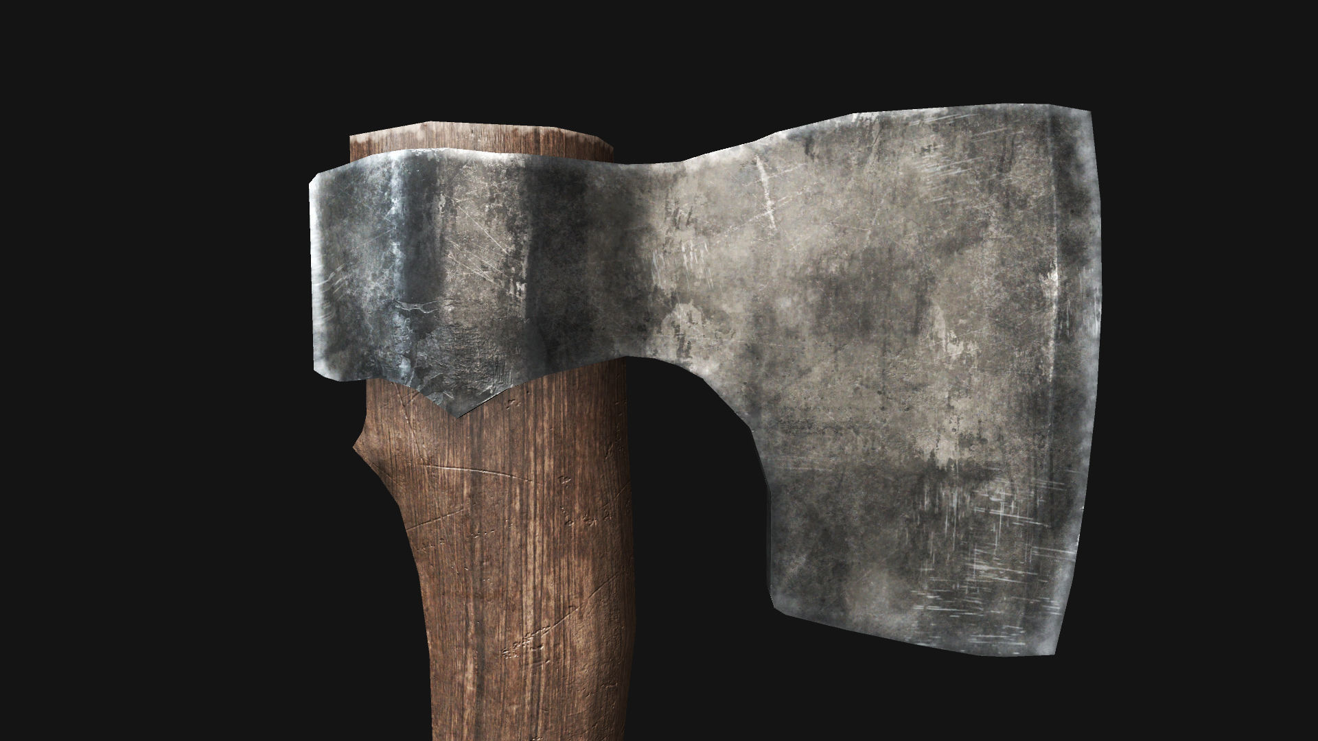 Forest Hatchet PBR Low-poly 3D model_3