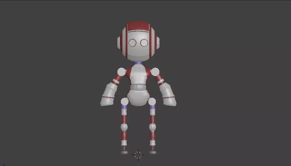 High Poly Robot humanoid 3D model